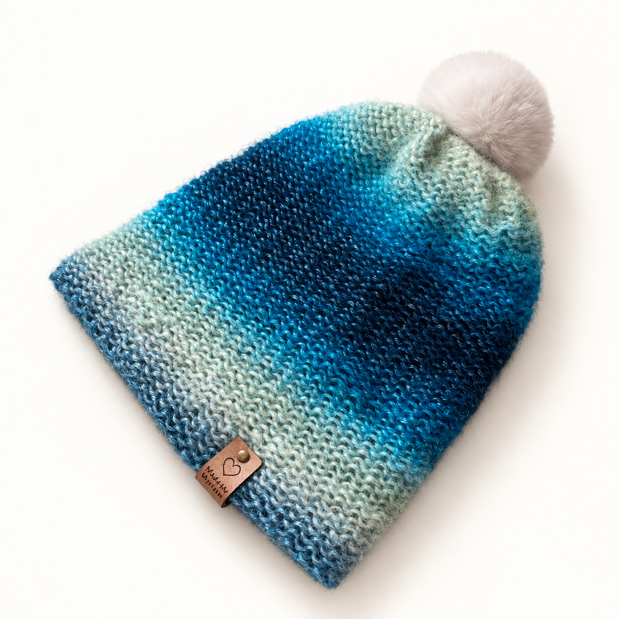 Bonnet adulte tricoté à la main