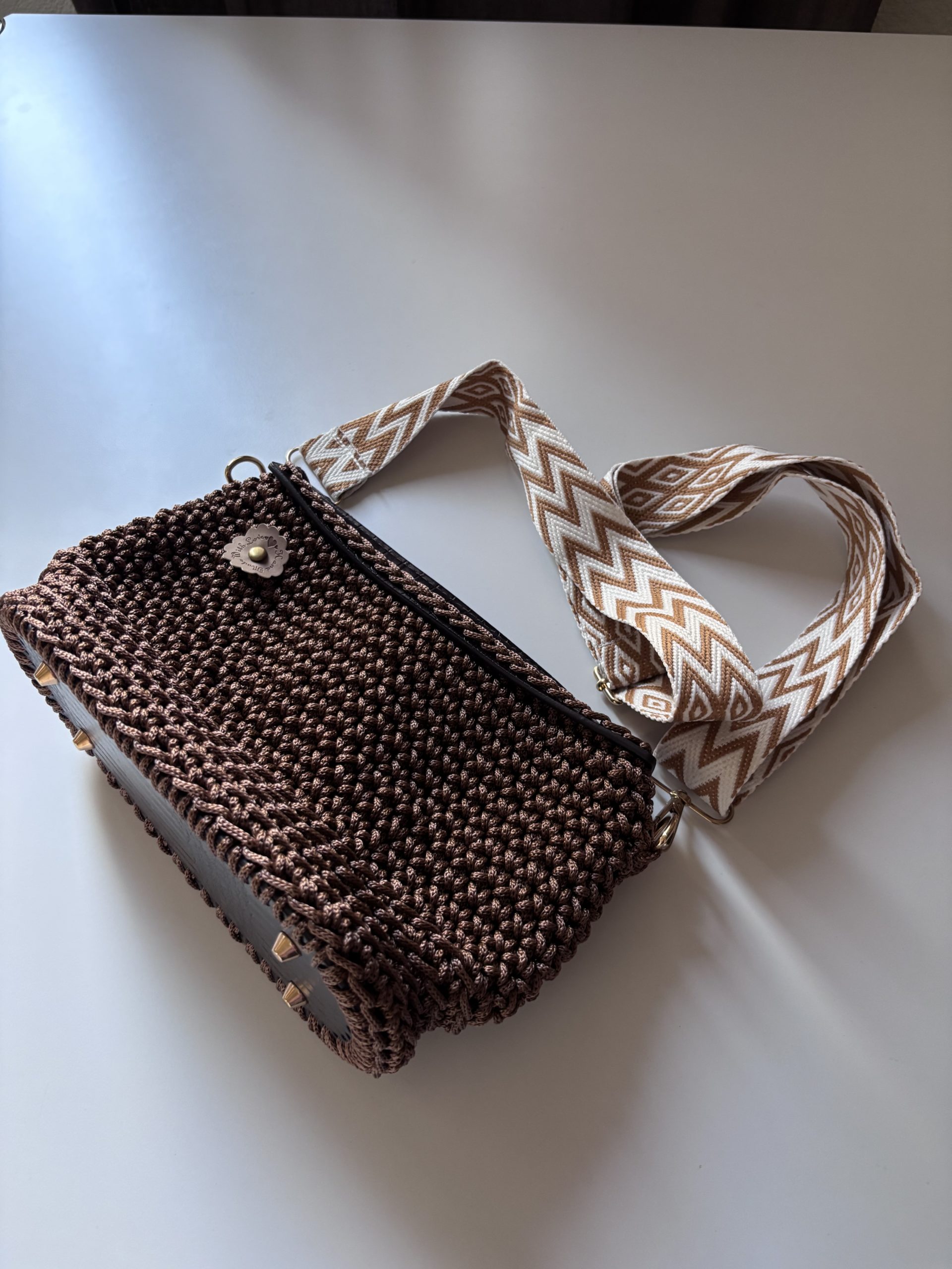Sac artisanal au crochet — création n° 9